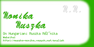 monika muszka business card